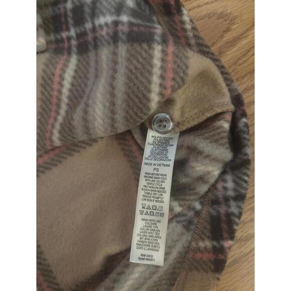 Cuddle Duds Button Up Flannel Top Size Small Petite - Picture 6 of 7